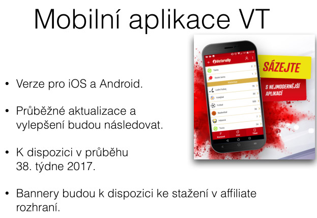 Nová mobilní aplikace VictoriaTip 4